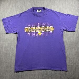 Vintage Minnesota Vikings Shirt Mens Large Purple NFL Football Tie Dye CSA 2000s